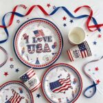 Printed Pattern Style USA Party Set