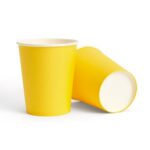 Solid Color Style Pure Lemon Yellow Party Disposable Tableware Set