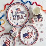 Printed Pattern Style USA Party Set