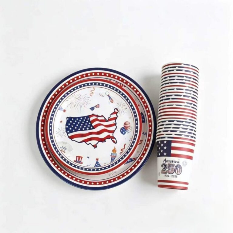 Printed Pattern Style USA Party Set