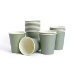 Solid Color Style Sage Green Party Disposable Tableware Set