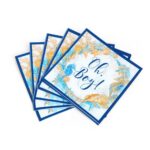 Printed Pattern Style Fresh Seahorse & Star Party Disposable Tableware Set