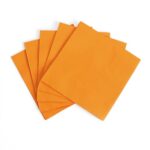 Solid Color Style Pure Orange-Yellow Party Disposable Tableware Set