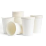Solid Color Style Pure White Party Disposable Tableware Set