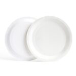 Solid Color Style Pure White Party Disposable Tableware Set