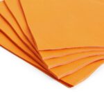 Solid Color Style Pure Orange-Yellow Party Disposable Tableware Set