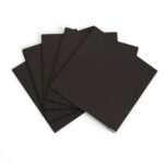 Solid Color Style Pure Black Party Disposable Tableware Set
