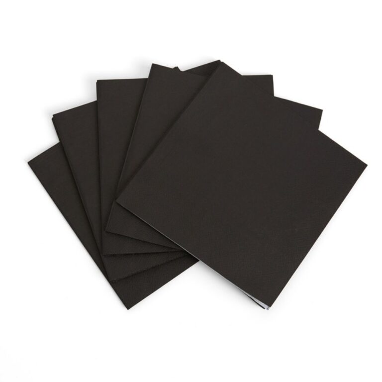 Solid Color Style Pure Black Party Disposable Tableware Set