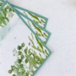 Printed Pattern Style Green Swallow Party Set