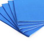 Solid Color Style Pure Blue Party Disposable Tableware Set
