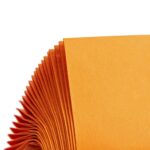 Solid Color Style Pure Orange-Yellow Party Disposable Tableware Set
