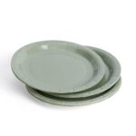 Solid Color Style Sage Green Party Disposable Tableware Set