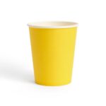 Solid Color Style Pure Lemon Yellow Party Disposable Tableware Set