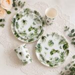 Printed Pattern Style Monstera Leaf Party Set