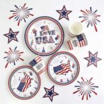 Printed Pattern Style USA Party Set