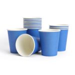 Solid Color Style Pure Blue Party Disposable Tableware Set