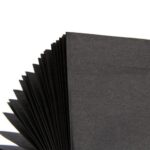 Solid Color Style Pure Black Party Disposable Tableware Set