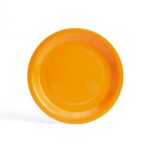 Solid Color Style Pure Orange-Yellow Party Disposable Tableware Set