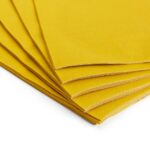 Solid Color Style Pure Lemon Yellow Party Disposable Tableware Set