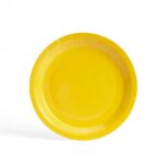 Solid Color Style Pure Lemon Yellow Party Disposable Tableware Set