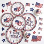 Printed Pattern Style USA Party Set
